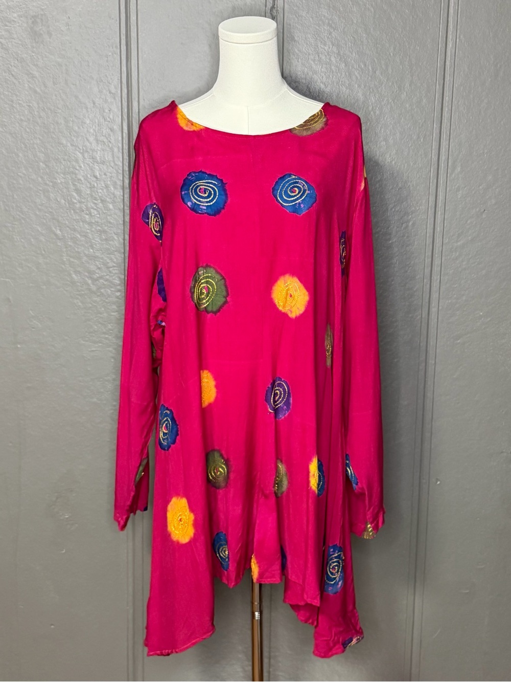 Vintage First Class Pink Tie-Dye Dress NOS